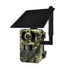 ESCAM QF380 4MP Network Solar PIR Alert Smart Wildlife Hunting Camera, 4G: Versione AU (Camouflage)