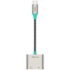 Adattatore audio TOTU AD-6 da USB-C/tipo-C a doppio USB-C/tipo-C