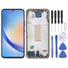 Schermo LCD originale per Samsung Galaxy A34 SM-A346B Digitizer Assemblaggio completo con cornice