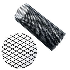 XH-6013 100x33cm Paraurti con inserto per griglia in lega di alluminio per griglia universale per auto, tipo: foro piccolo (nero)