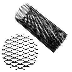XH-6013 100x33cm Paraurti con inserto per griglia in lega di alluminio con griglia universale per auto, tipo: foro grande (nero)
