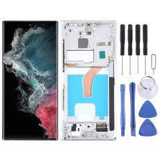 Schermo OLED Samsung Galaxy S22 Ultra 5G SM-S908B con cornice - Argento EU SPS6698S 6922460907702