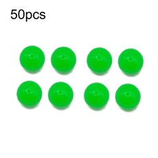 50 pz 14mm TPR Esca Galleggiante Palla Galleggiante Acqua Esca Morbida Finta (Verde)