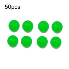 50 pz 14mm TPR Esca Galleggiante Palla Galleggiante Acqua Esca Morbida Finta (Luce Notturna Verde)
