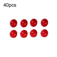 40 pz 16mm TPR Esca Galleggiante Palla Galleggiante Acqua Esca Morbida Finta (Sapore di Fragola Rossa)