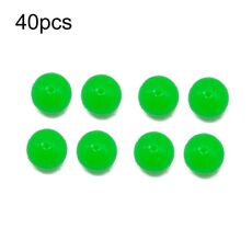 40 pz 16mm TPR Esca Galleggiante Palla Galleggiante Acqua Esca Morbida Finta (Luce Notturna Verde)