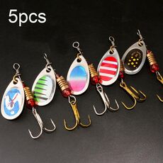 Set di esche con paillettes per esche false Roadrunner da 5 pezzi, colore casuale