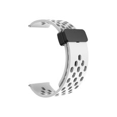 Per Huawei Watch 4/4 Pro cinturino in silicone con chiusura magnetica (bianco)