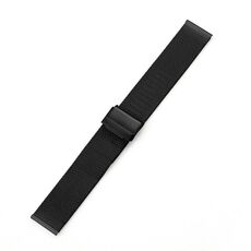Per Huawei Watch 4/4 Pro Milan Cinturino in acciaio con doppia fibbia in maglia (nero)