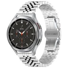 Per Huawei Watch 4/4 Pro cinturino in acciaio inossidabile con cinque perline (argento)