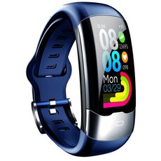 SPOVAN H02 Braccialetto intelligente con schermo TFT HD da 1,14 pollici Supporta il monitoraggio dell'ossigeno nel sangue/Monitoraggio del sonno (blu)