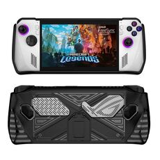 Cover morbida in TPU per console di gioco Asus ROG Ally con staffa di supporto (nero)