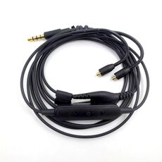 Per Shure SE215 + Cavo per cuffie audio con interfaccia MMCX con controllo del filo e funzione di chiamata
