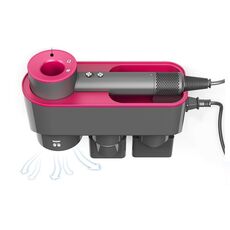 Per Dyson Asciugacapelli Staffa Portaoggetti Portaoggetti a parete Portaoggetti con asciuga mani Rosso porpora