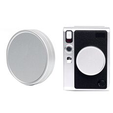 Per FUJIFILM Instax Mini EVO Copriobiettivo per fotocamera Coperchio protettivo in lega di alluminio (argento)