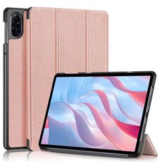 Per Honor Pad X9 / X8 Pro 11.5 Custer custodia per tablet in pelle con supporto a 3 pieghe in puro colore (oro rosa)