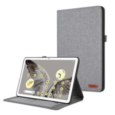Custodia per tablet in pelle per tablet Google Pixel (grigio)