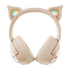 Cuffie HiFi Bluetooth wireless B5 Cat Ear Design USB-C / Type-C RGB (beige)