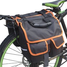 Borsa posteriore per mountain bike per bicicletta da esterno per bicicletta dopo aver guidato la borsa per ripiano (bordo arancione)