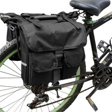 Borsa posteriore per mountain bike da bicicletta per bicicletta da esterno dopo borsa da viaggio (bordo nero)