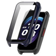 Per Keep Band B4 Custodia protettiva per orologio integrata con pellicola temperata per PC + (blu inchiostro)