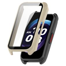 Per Keep Band B4 Custodia protettiva per orologio integrata con pellicola temperata per PC + (bianco avorio)