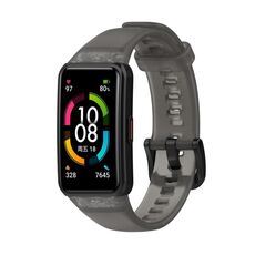 Per Honor Band 7 cinturino in TPU trasparente (nero)