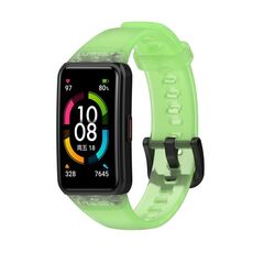 Per Honor Band 7 cinturino in TPU trasparente (verde)