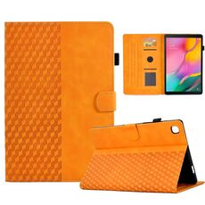 Custodia per tablet in pelle goffrata rombo per Samsung Galaxy Tab A 10.1 T510 / T515 2019 (cachi)