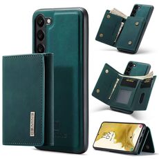 Per Samsung Galaxy S23+ 5G DG.MING M1 Custodia per telefono a portafoglio multi-scheda a 3 pieghe (verde)