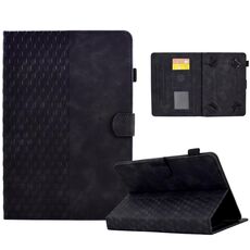 Custodia in pelle goffrata rombo per tablet universale da 8,0 pollici (nero)