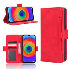 Per Ulefone Note 14 Skin Feel Calf Texture Slot per schede Custodia in pelle per telefono (rosso)