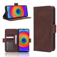 Per Ulefone Note 14 Skin Feel Calf Texture Slot per schede Custodia in pelle per telefono (marrone)
