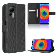 Per Ulefone Note 14 Custodia per cellulare in pelle Diamond Texture (nera)