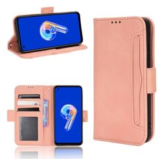 Per ASUS Zenfone 10/9 Skin Feel Calf Texture Slot per schede Custodia in pelle per telefono (rosa)