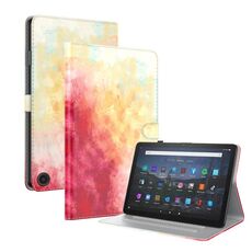 Per Amazon Fire Max 11 Custodia per tablet in pelle con motivo ad acquerello (ciliegia primaverile)