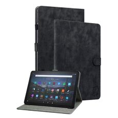 Per Amazon Fire Max 11 Custodia per tablet in pelle con motivo a tigre (nero)