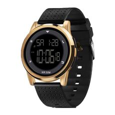 Orologio elettronico impermeabile multifunzionale da uomo SPOVAN S100 da esterno (oro)