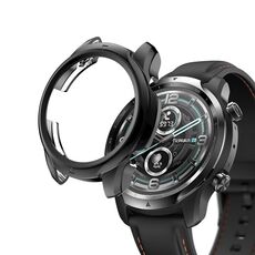 Per Ticwatch Pro X custodia protettiva per orologio semiavvolta in TPU elettrolitico (nero)