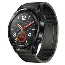 Per Huawei Watch GT 42mm / 46mm Cinturino in lega di titanio a sgancio rapido (grigio)