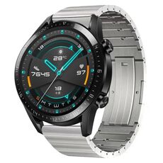 Per Huawei Watch GT2 46mm cinturino in lega di titanio a sgancio rapido (argento)