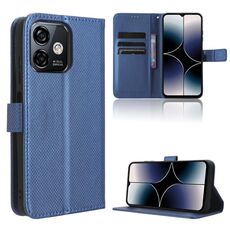 Per Ulefone Note 16 Pro Custodia per telefono in pelle Diamond Texture (blu)