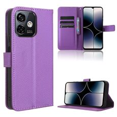 Per Ulefone Note 16 Pro Custodia per telefono in pelle Diamond Texture (viola)