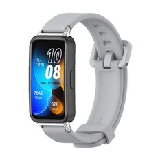 Per Huawei Band 8 Mijobs cinturino in silicone traspirante (grigio)