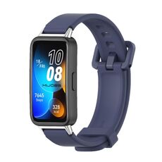 Per cinturino per orologio traspirante in silicone Mijobs Huawei Band 8 (blu notte)