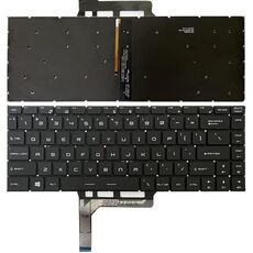 Tastiera per laptop versione USA con retroilluminazione per MSI GS65 / GS65VR / MS-16Q2 / Stealth 8SE /8SF / 8SG /Thin 8RE / Thin 8RF (nero)