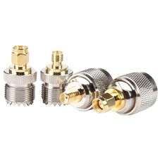 Adattatore connettore coassiale RF 4 in 1 da UHF a SMA