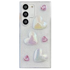 Per Samsung Galaxy S22+ 5G Love Custodia protettiva in TPU epossidico (rosa)