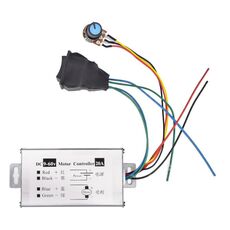 20A Regolatore di velocità DC avanti e indietro 9-60V Scheda di controllo PWM driver motore largo impulso (con interruttore)