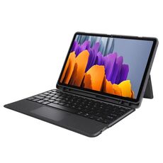 T870B-AS Pivot Backlight Split Type Custodia in pelle per tastiera Bluetooth per Samsung Galaxy Tab S7 T870/T875/S8 700/X706 (nero)